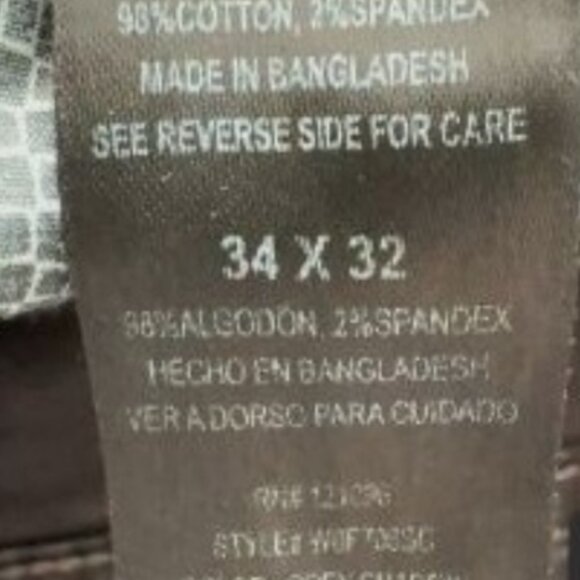 Weatherproof Vintage Cargo Pants Men 34x32 Gray Stretch Utility Outdoor Hiking - Picture 4 of 11